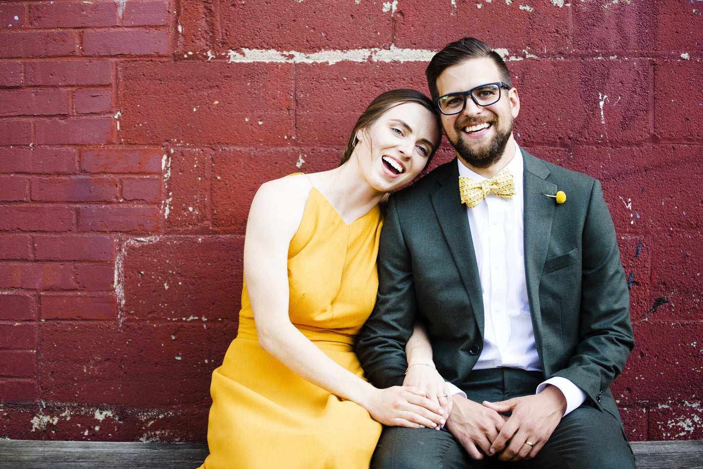 Wedding Photo Couple Smiling
