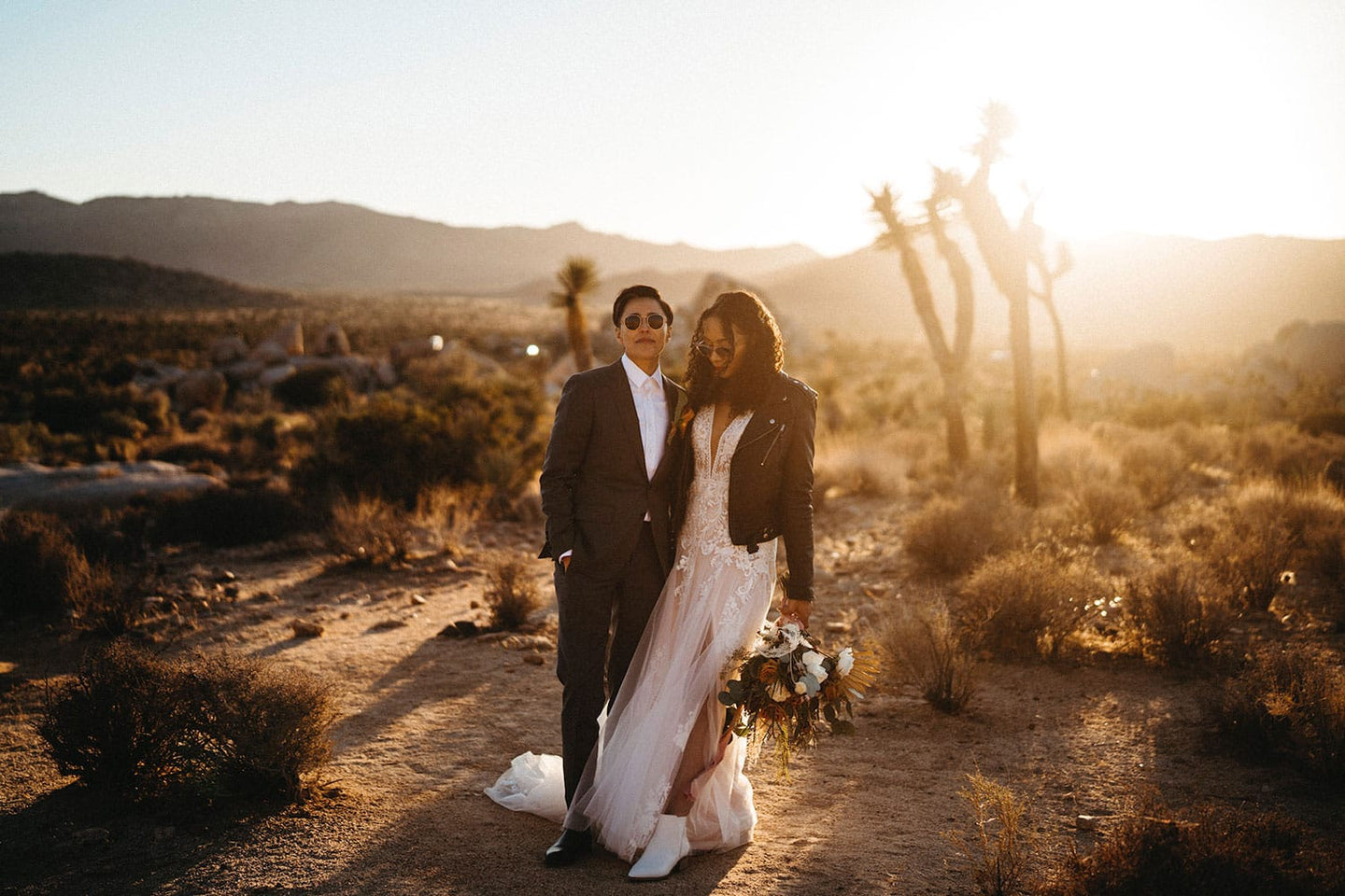 Joshua Tree Elopement Mars and Winter