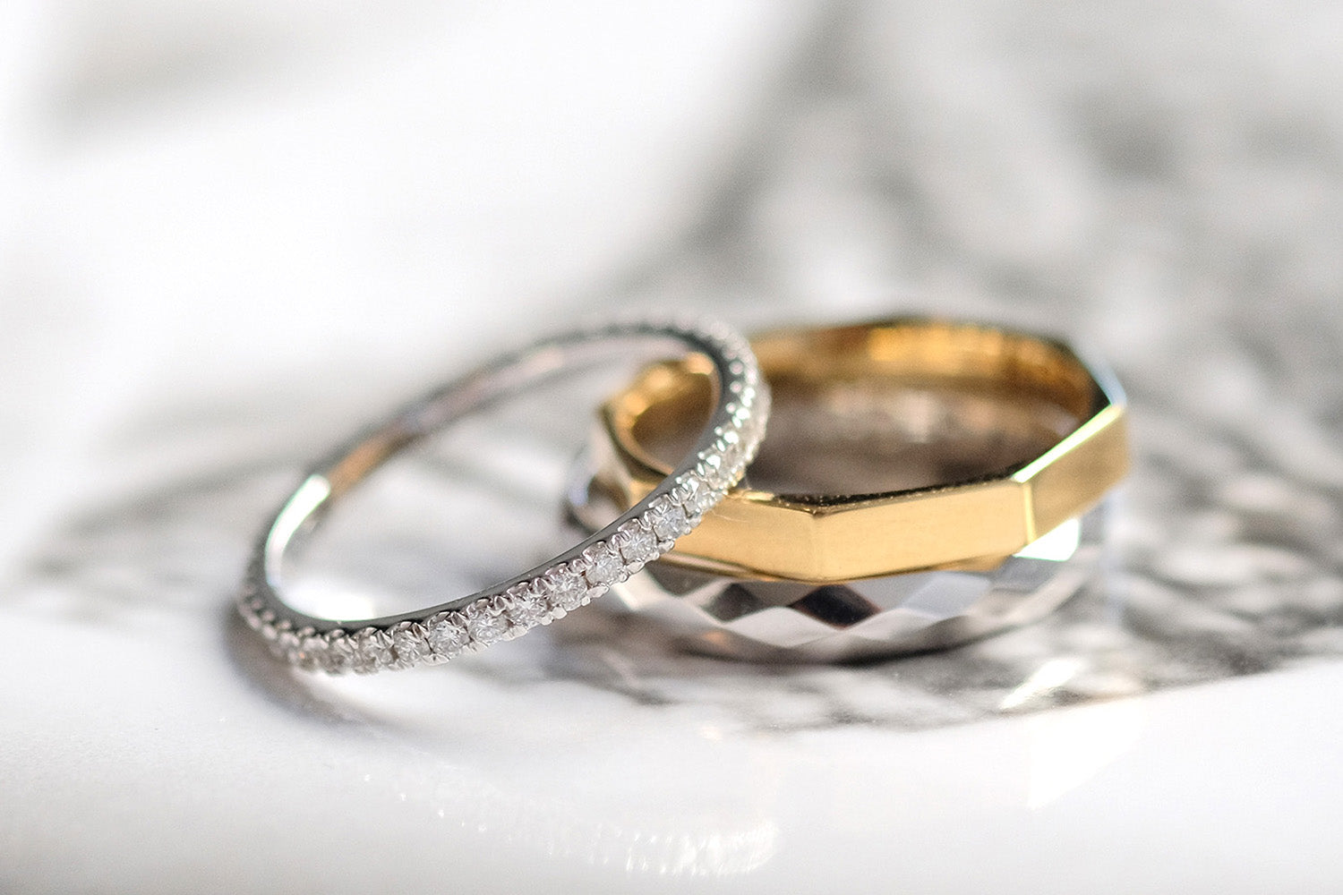 Sustainable wedding sale rings