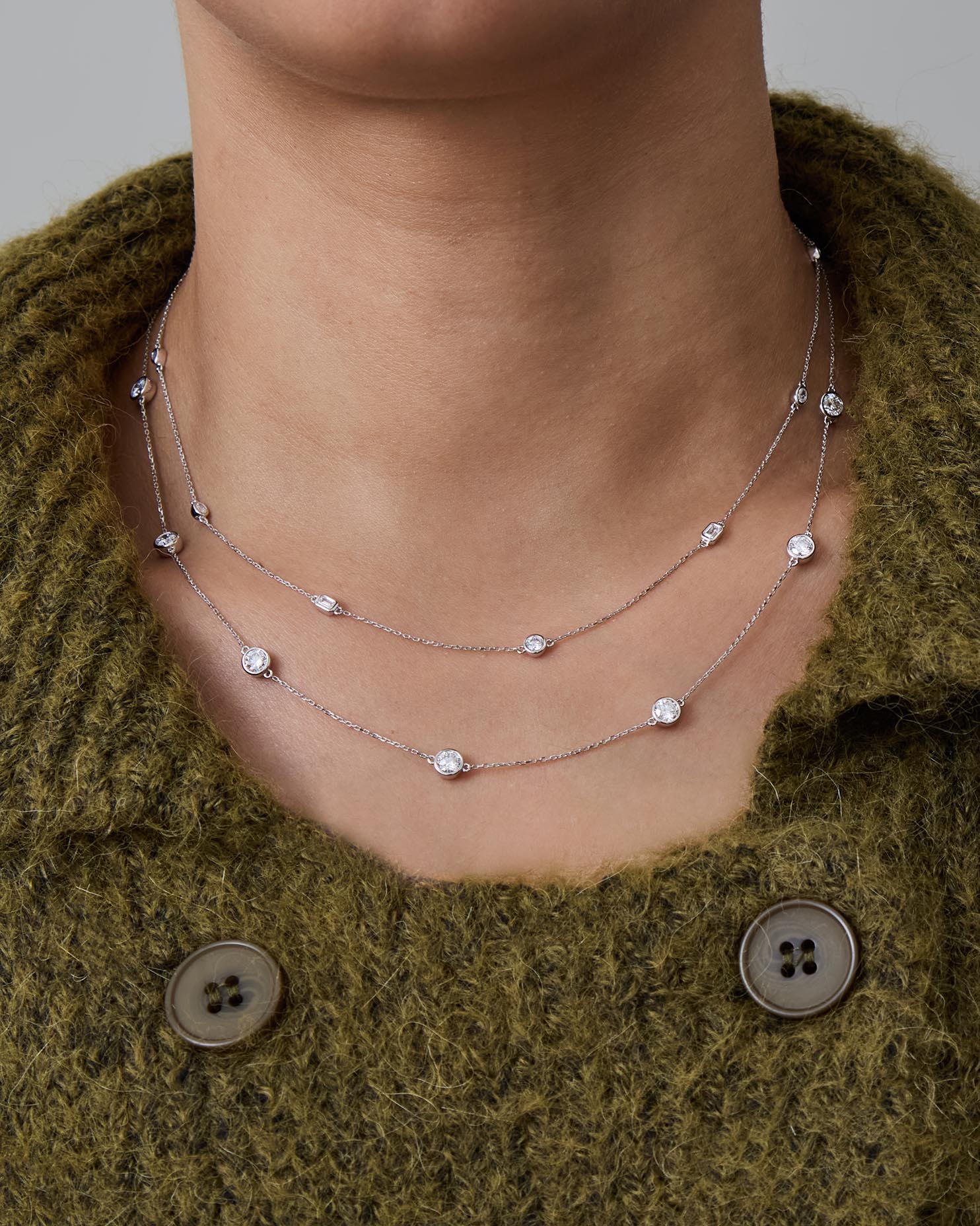 The Mixed Stone Station Necklace | Holden