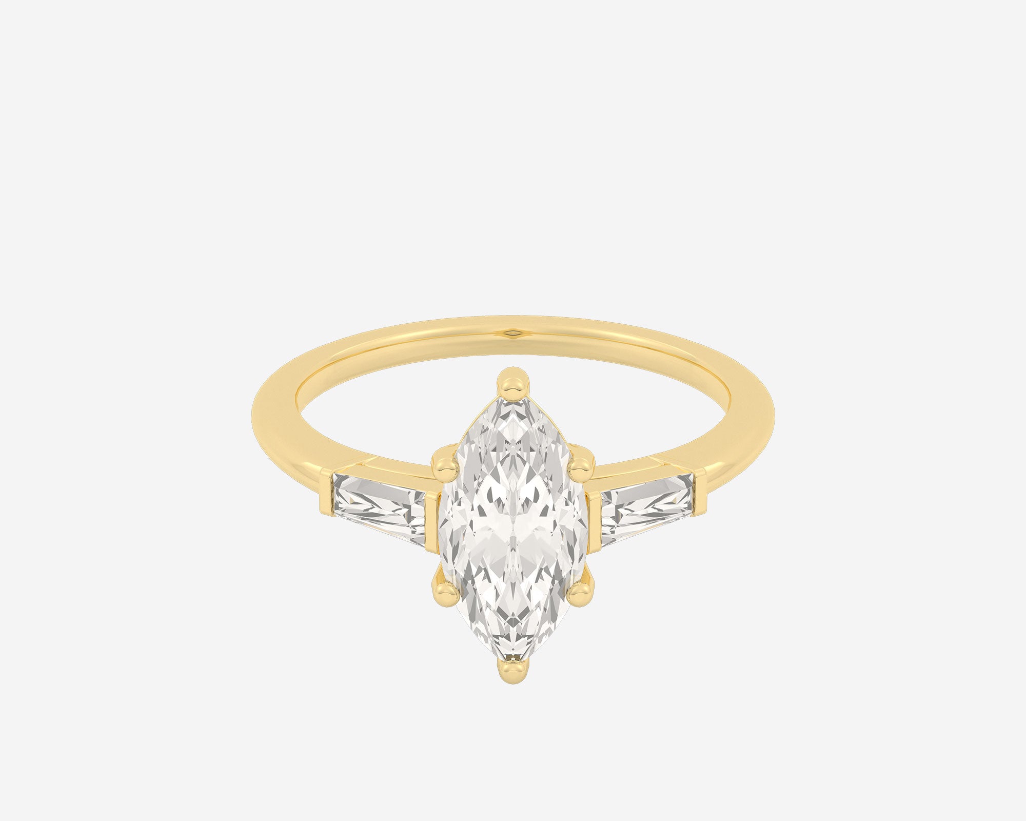 Marquise diamond with tapered baguettes store