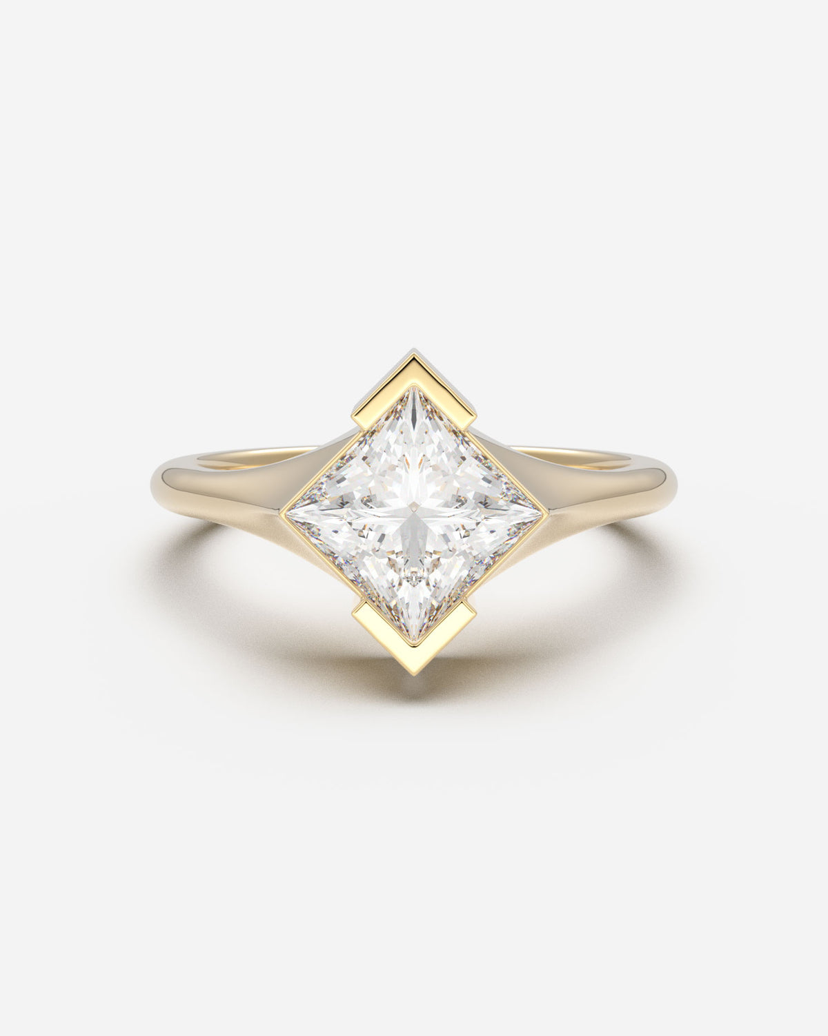 dress engagement rings The Facade Signet — Princess Cut Signet Ring Size:M P Theme Christmas Holiday Party fall 22 This engagement ring pairs Dress inlay