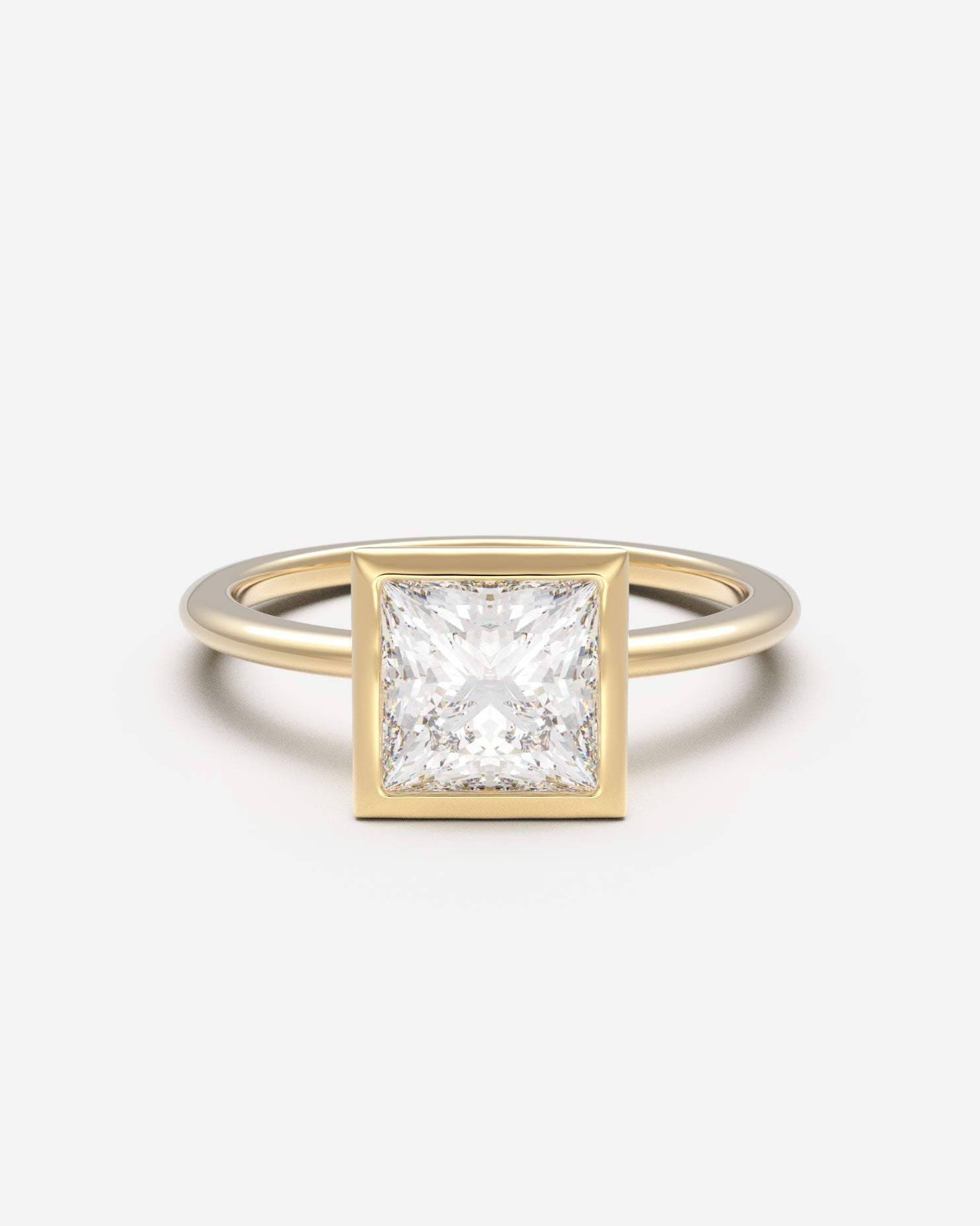 klow ring 14k Yellow Gold The Low Set Bezel Solitaire — Princess Diamond Engagement Ring, 1.5mm Littlest Pet Shop Collector's Summer Fresh 24.90 Deal Pack Size:250 and width for a