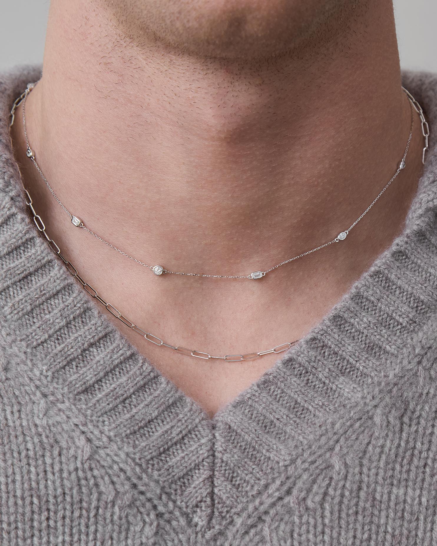The Mixed Stone Station Necklace | Holden