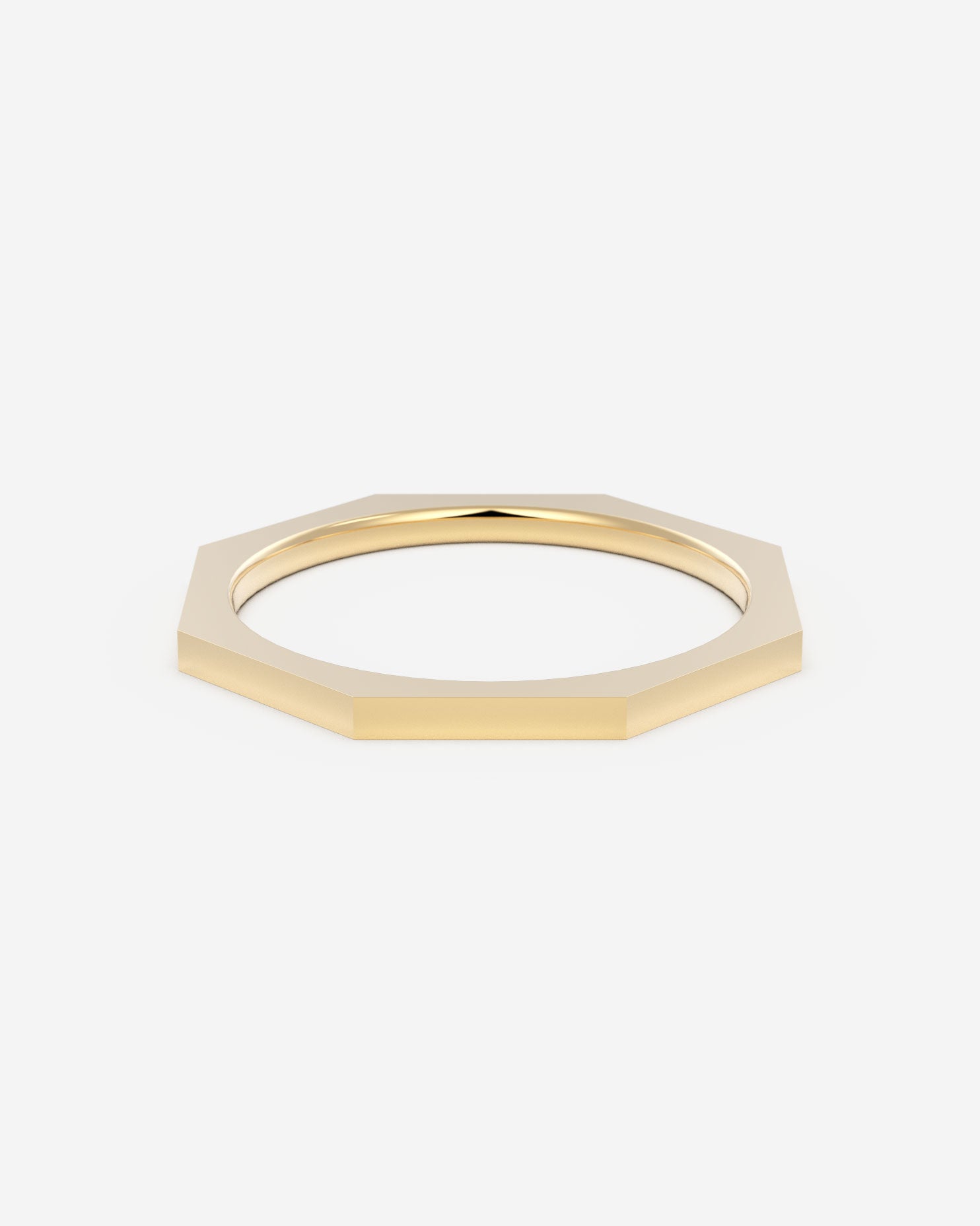 Octagon Wedding Ring | Geometric Wedding Band | Holden