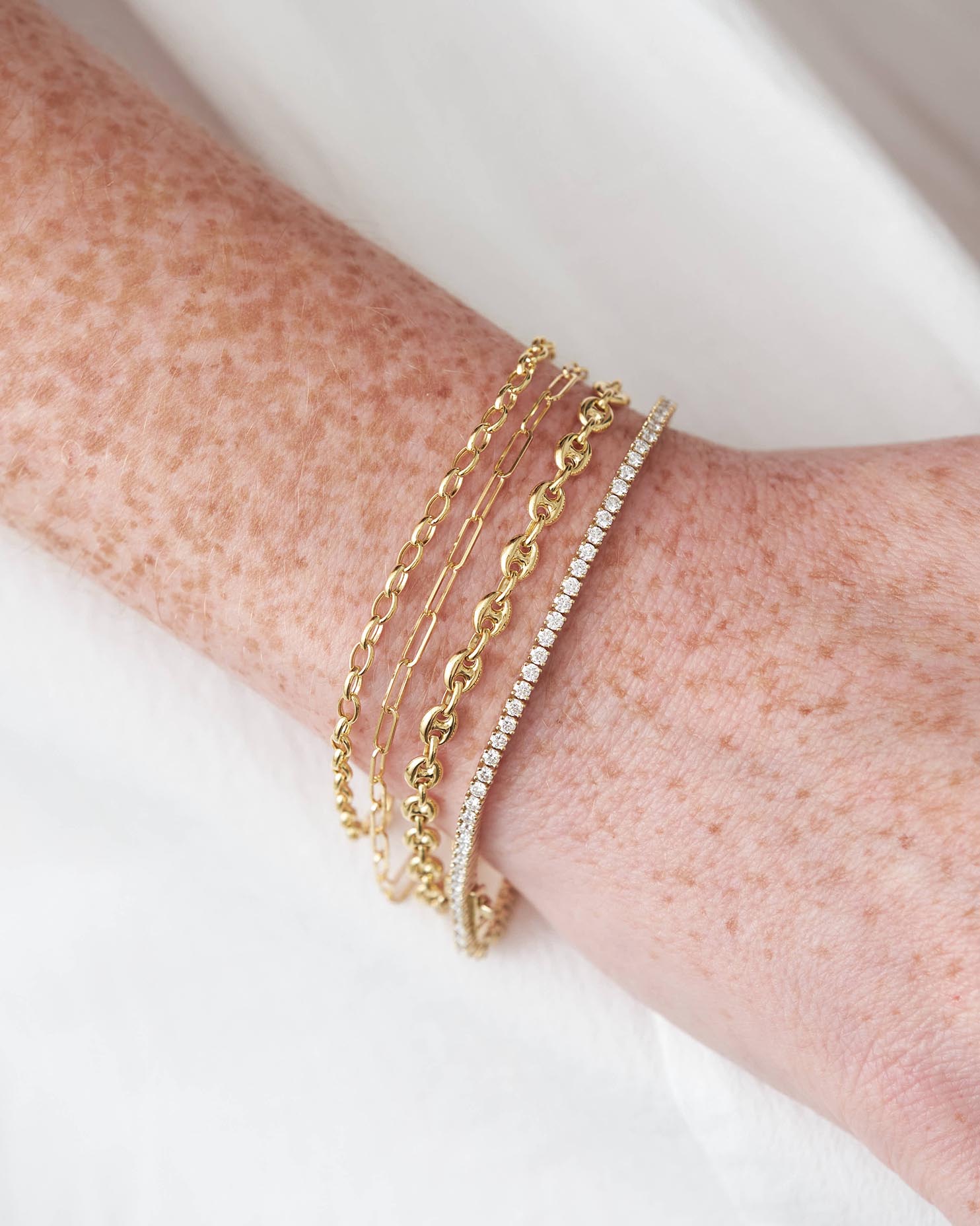 The Puffed Mariner Gold Link Bracelet | Holden
