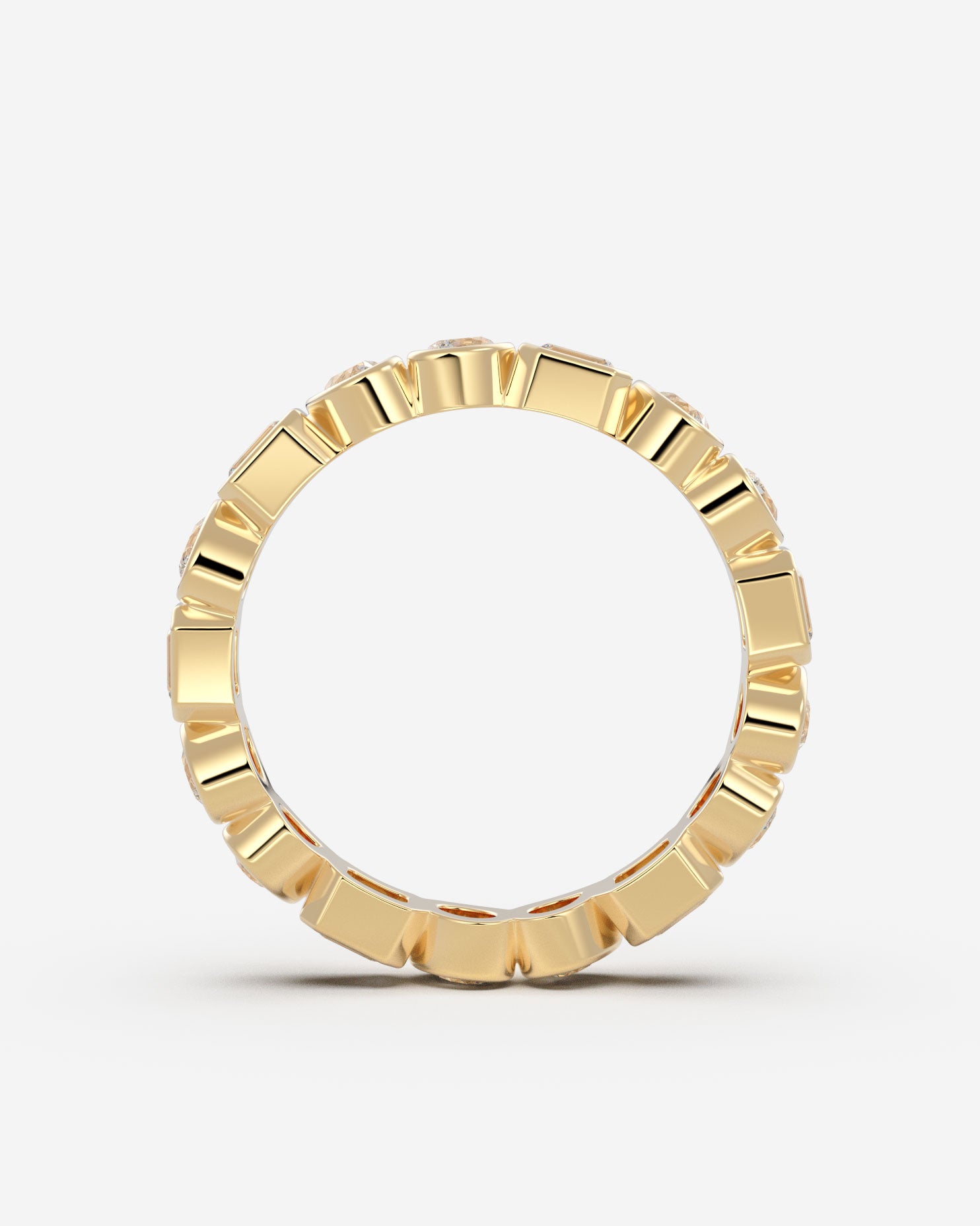 The Full Row Mixed Diamond Eternity Wedding Ring | Holden