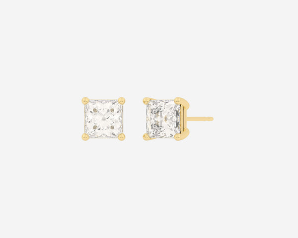 Roberto Coin - Princess Flower Diamond Earrings in 18K Yellow Gold –  Robinson's Jewelers