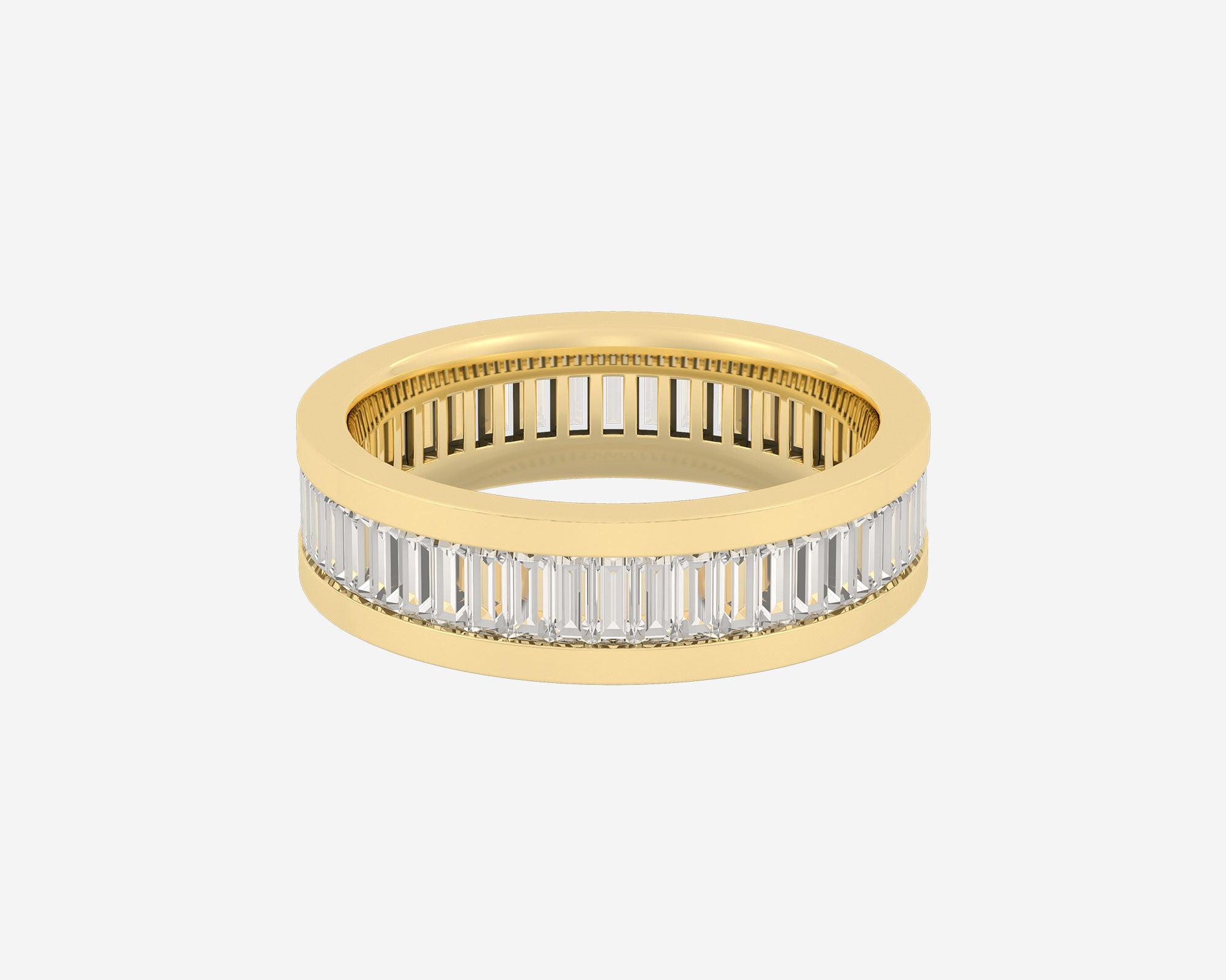 Diamond and on sale baguette band
