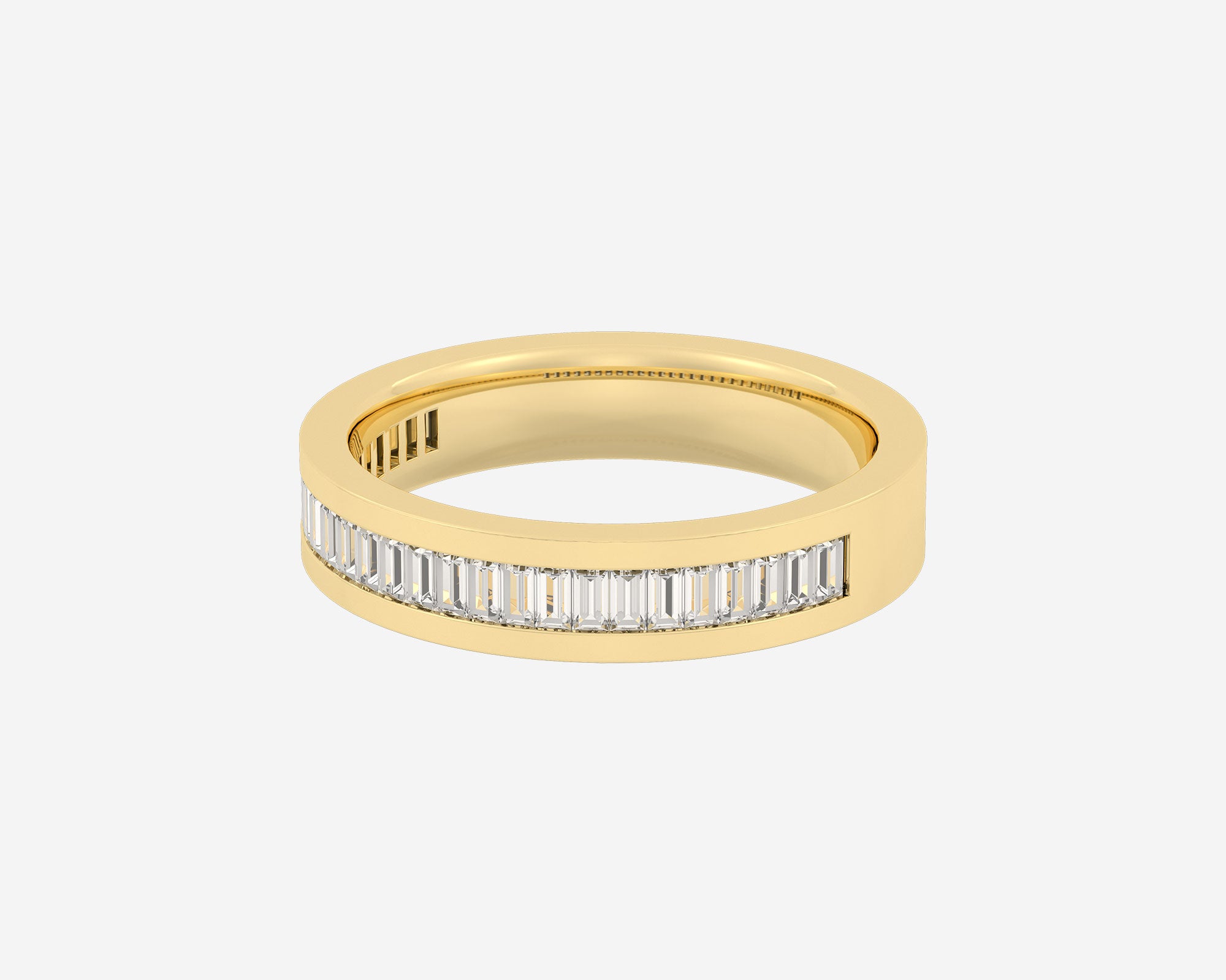 0.93 ct Mens Diamond Rubber Bracelet-Certified Jewelry 18K Gold / Lab Grown Diamonds / White Gold